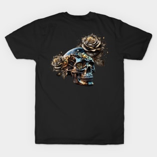 Awesome dark steampunk skull T-Shirt